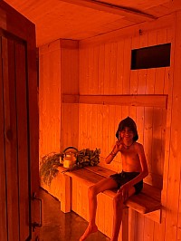 Дети в бане